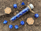 DnD 7 Polyhedral Dice Set in Potion Flask "Spellbook" Collection