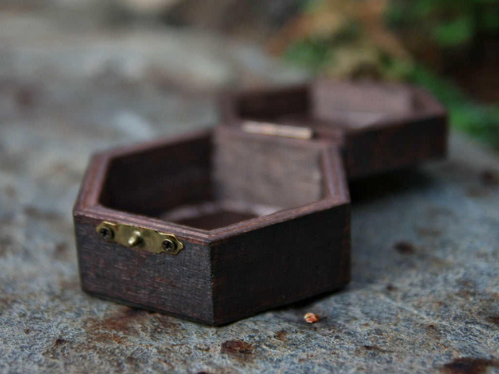 D20 Dice Hexagon Wooden Box