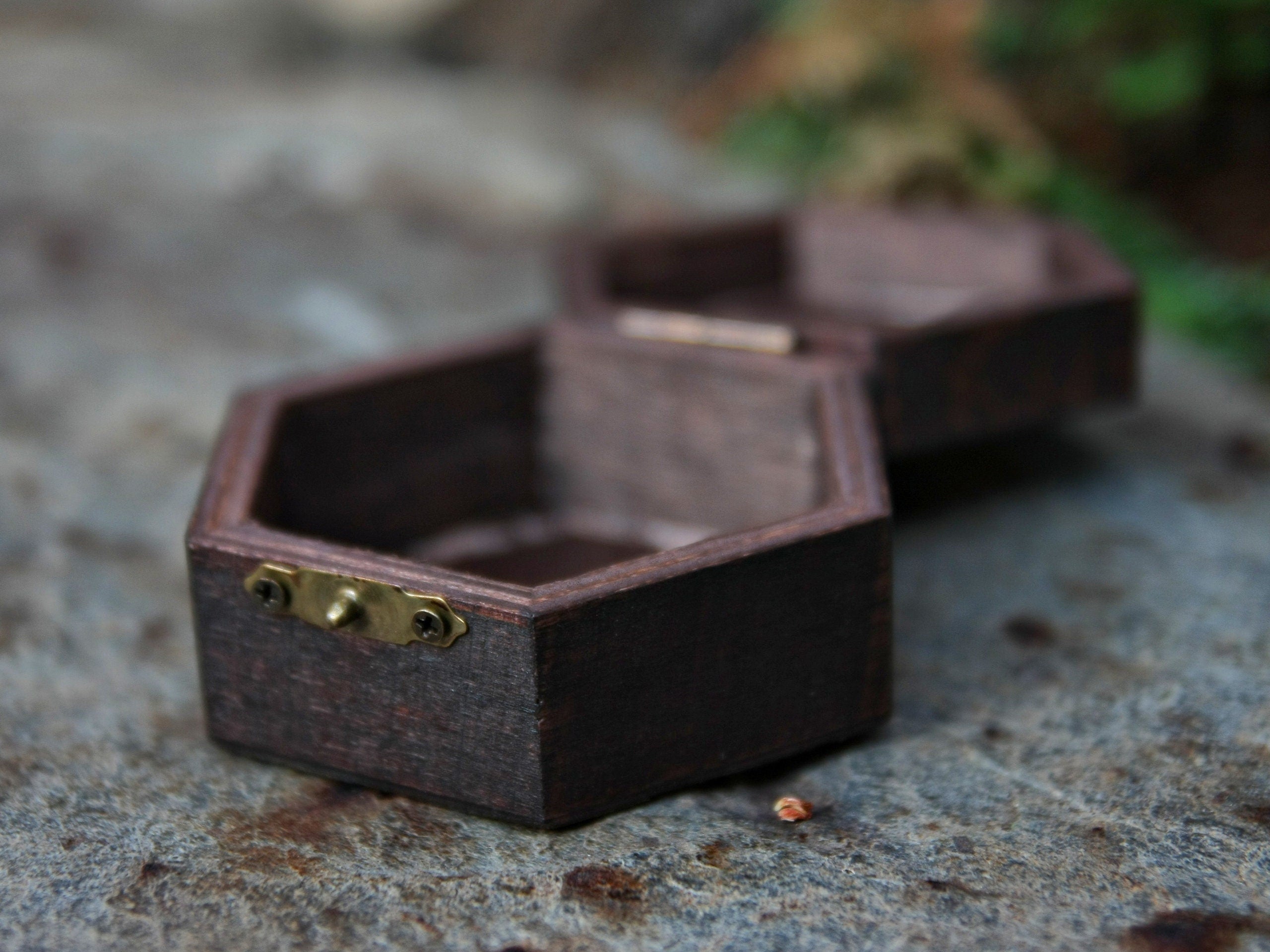 D20 Dice Hexagon Wooden Box