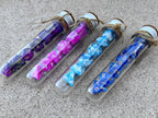 DnD 7 Polyhedral Dice Set in Potion Flask "Dream Ocean" Collection