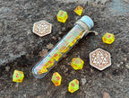 DnD 7 Polyhedral Dice Set in Potion Flask "Mystic Japan" Collection