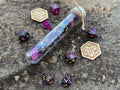 DnD 7 Polyhedral Dice Set in Potion Flask "Eternal Space" Collection