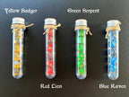 DnD 7 Polyhedral Dice Set in Potion Flask "Wizard School" Collection