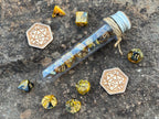 DnD 7 Polyhedral Dice Set in Potion Flask "Wizard School" Collection