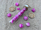 DnD 7 Polyhedral Dice Set in Potion Flask "Dream Ocean" Collection