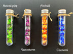 DnD 7 Polyhedral Dice Set in Potion Flask "Spellbook" Collection