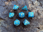 DnD 7 Dice Set in Potion Flask "Village of Dragons" Collection