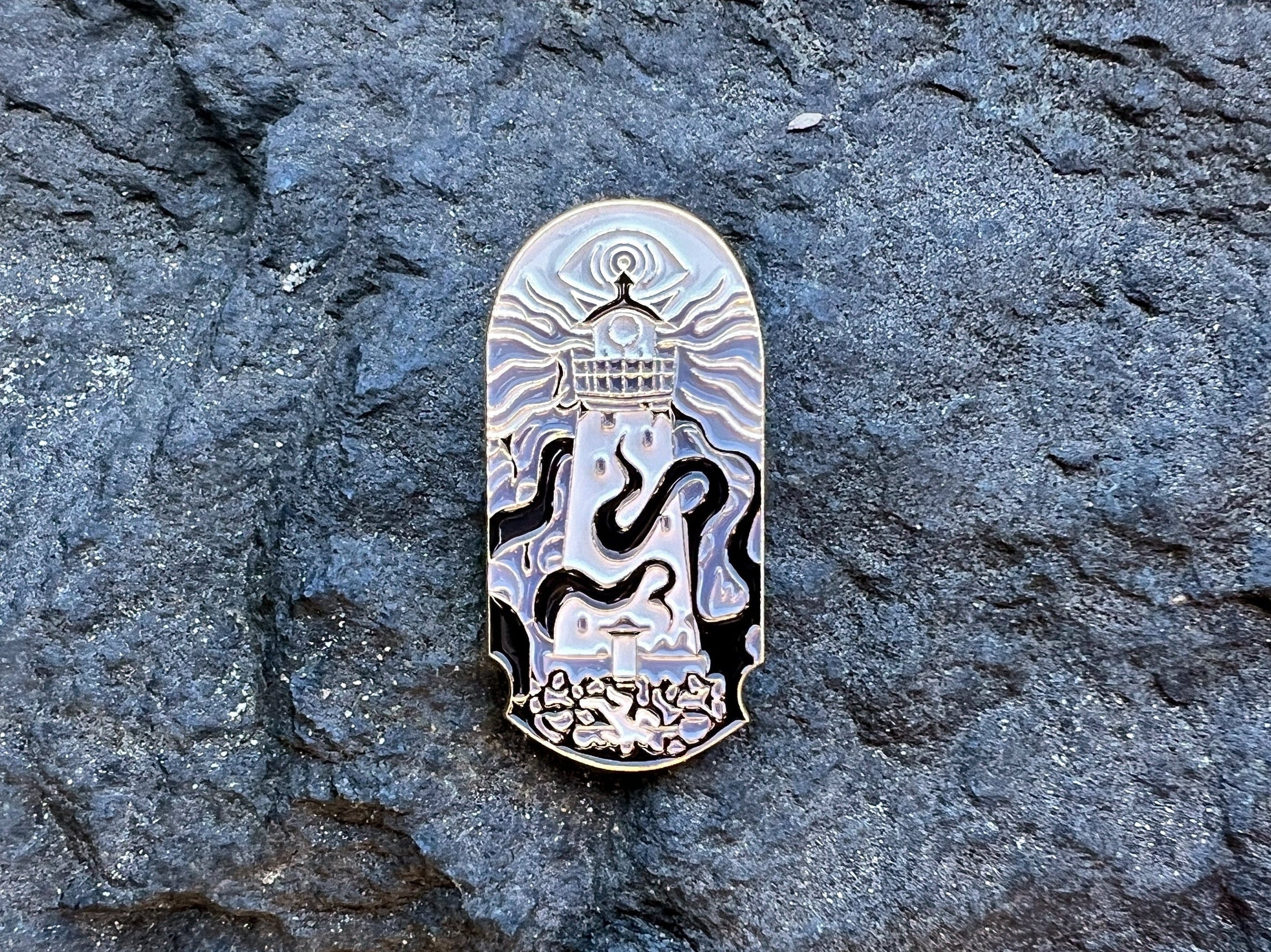 Kraken Lighthouse DnD Enamel Pin