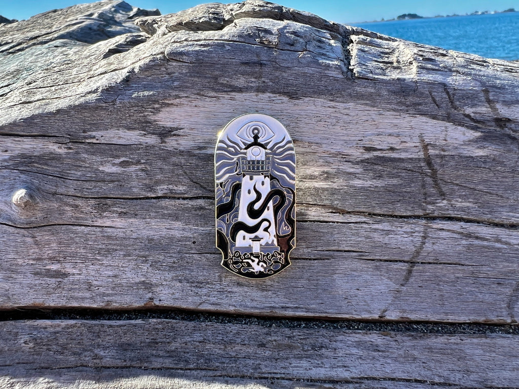 Kraken Lighthouse DnD Enamel Pin