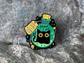 Black Cat Potion “Don't Open Poison Inside" DnD Enamel Pin