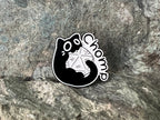 Roll for Chomp! Black Cat DnD Enamel Pin