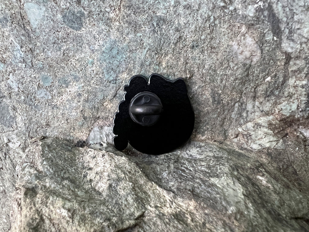 Roll for Chomp! Black Cat DnD Enamel Pin
