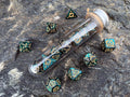 DnD 7 Polyhedral Dice Set in Potion Flask "Tales of Elements" Collection