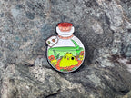 Flower Bloom Frog Flask DnD Enamel Pin