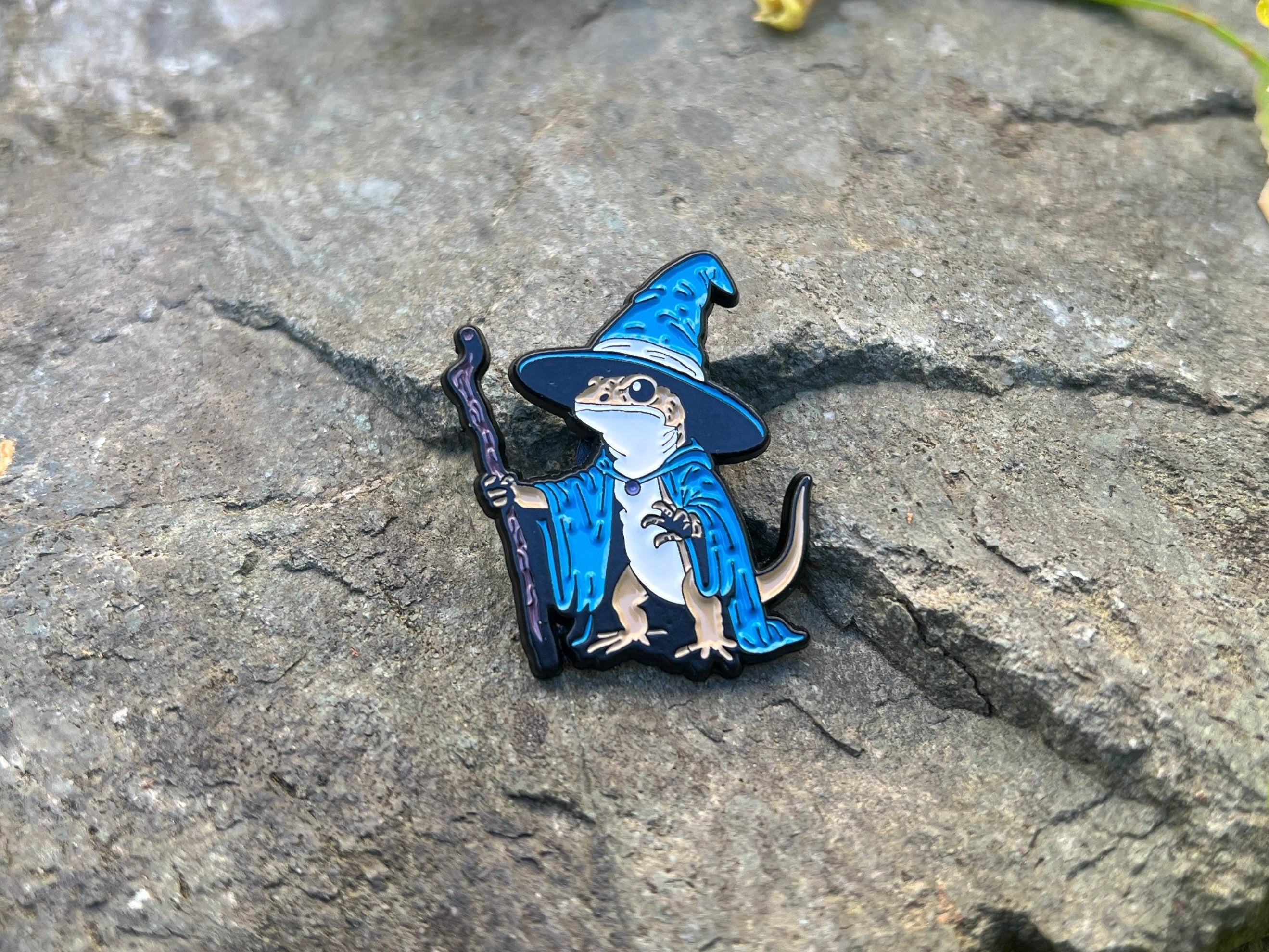 Lizard Wizard Enamel Pin