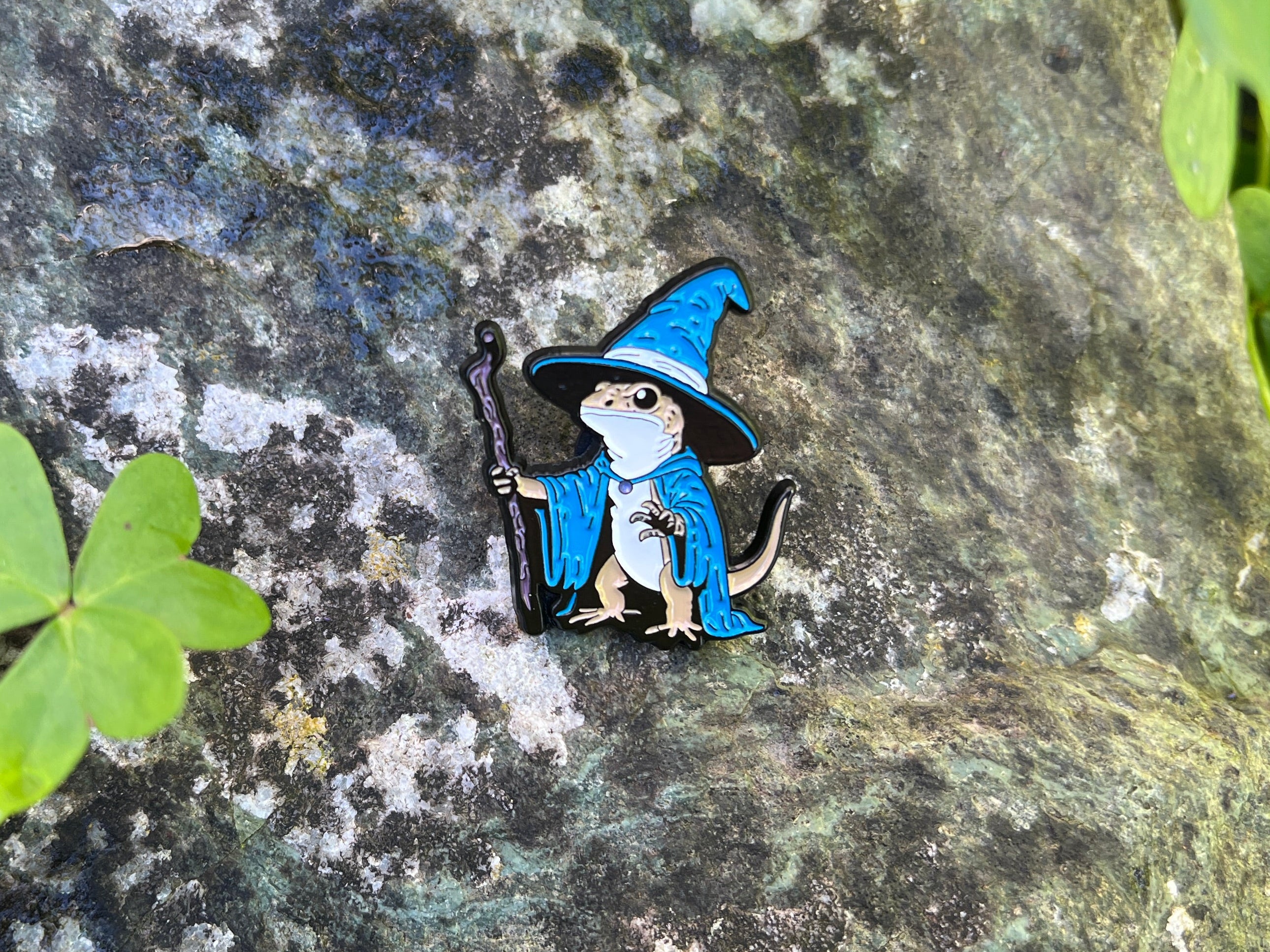 Lizard Wizard Enamel Pin