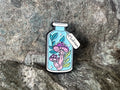 Magic Mushroom Bottle DnD Enamel Pin