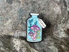 Magic Mushroom Bottle DnD Enamel Pin