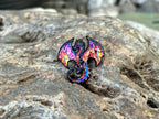 Stained Glass Dragon DnD Enamel Pin