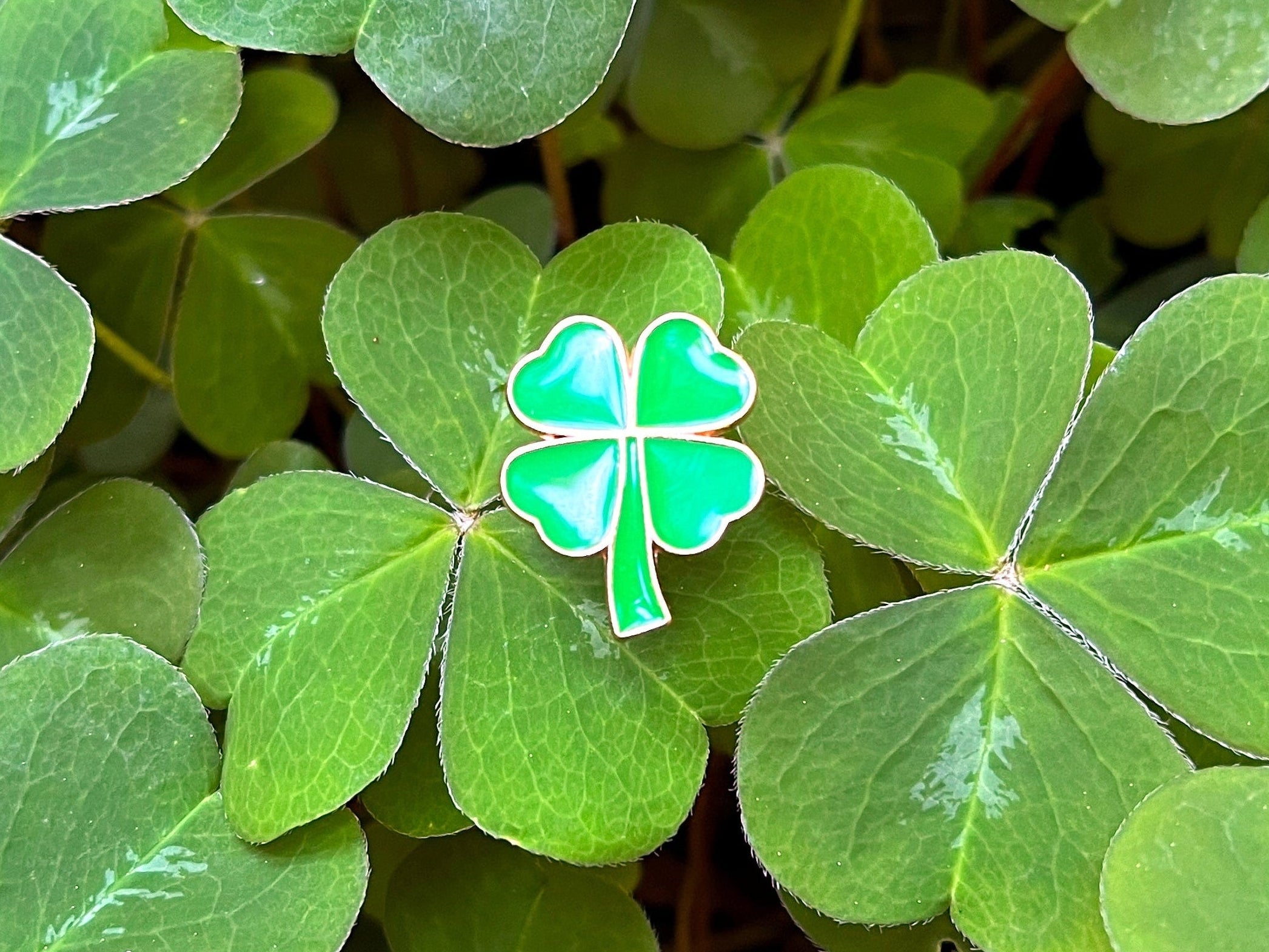 4 Leaf Clover DnD Enamel Pin