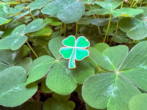 4 Leaf Clover DnD Enamel Pin