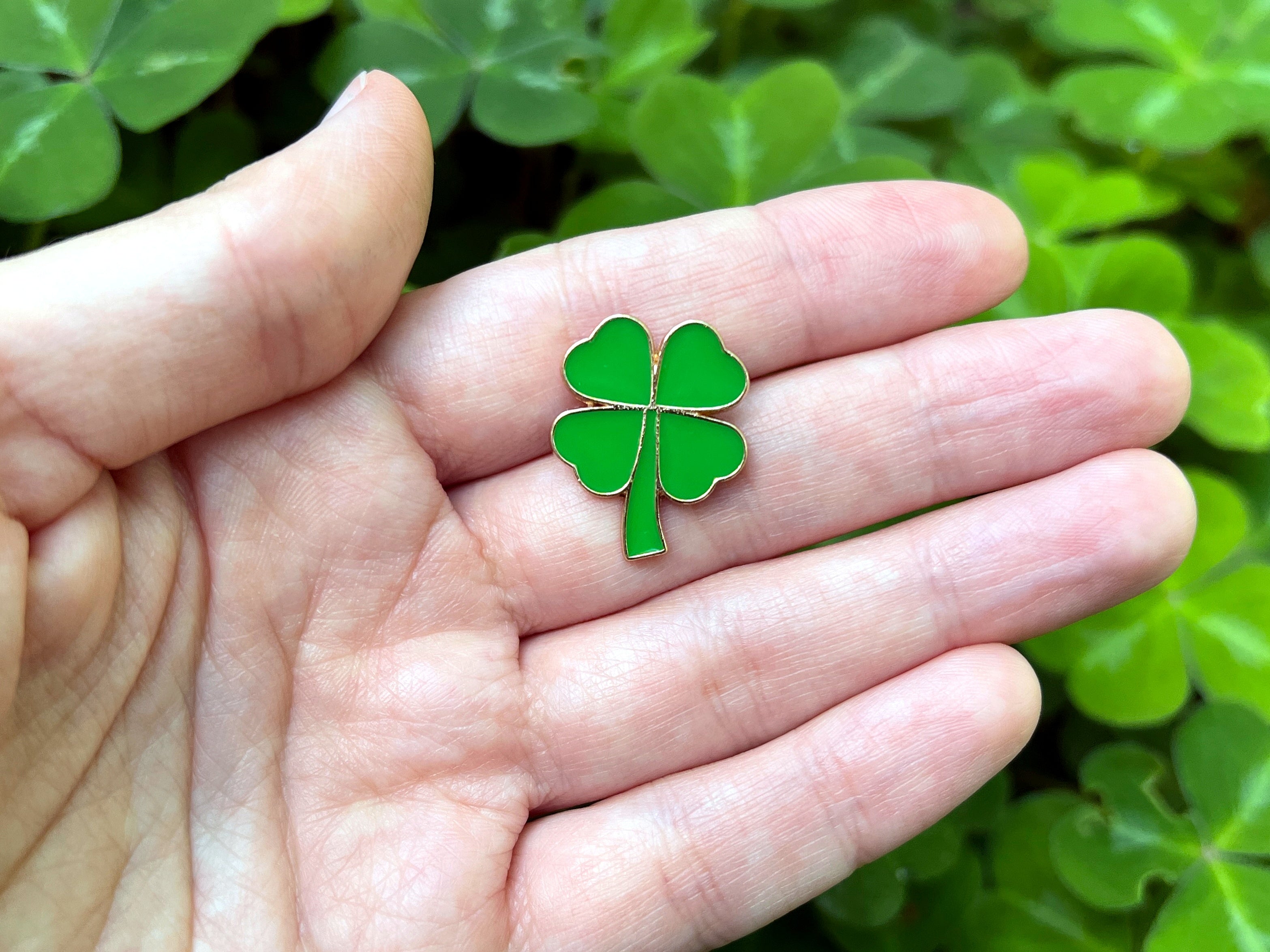 4 Leaf Clover DnD Enamel Pin