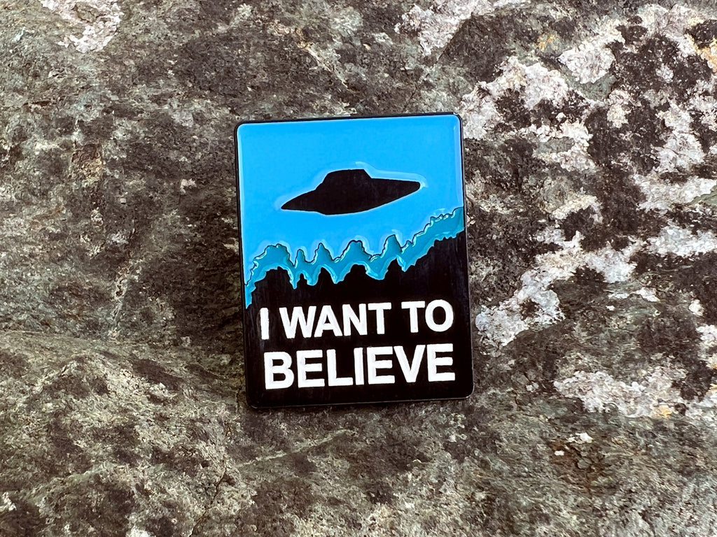 I Want to Believe Backpack Enamel Pin