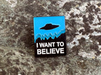 I Want to Believe Backpack Enamel Pin