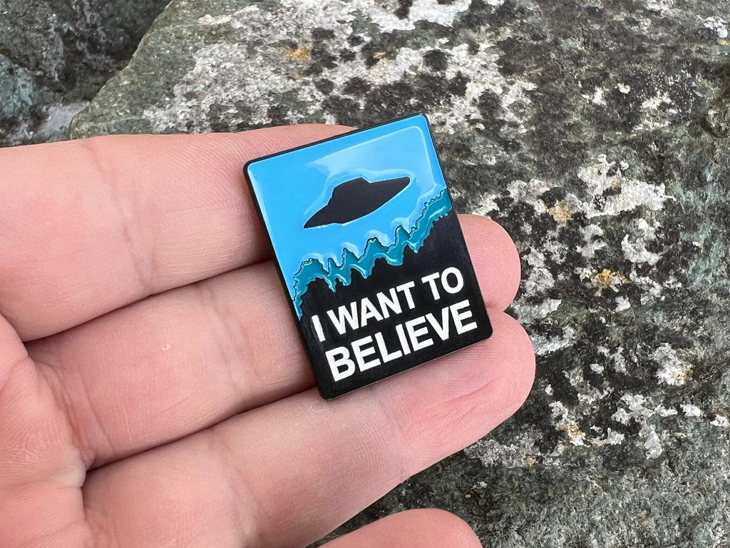 I Want to Believe Backpack Enamel Pin