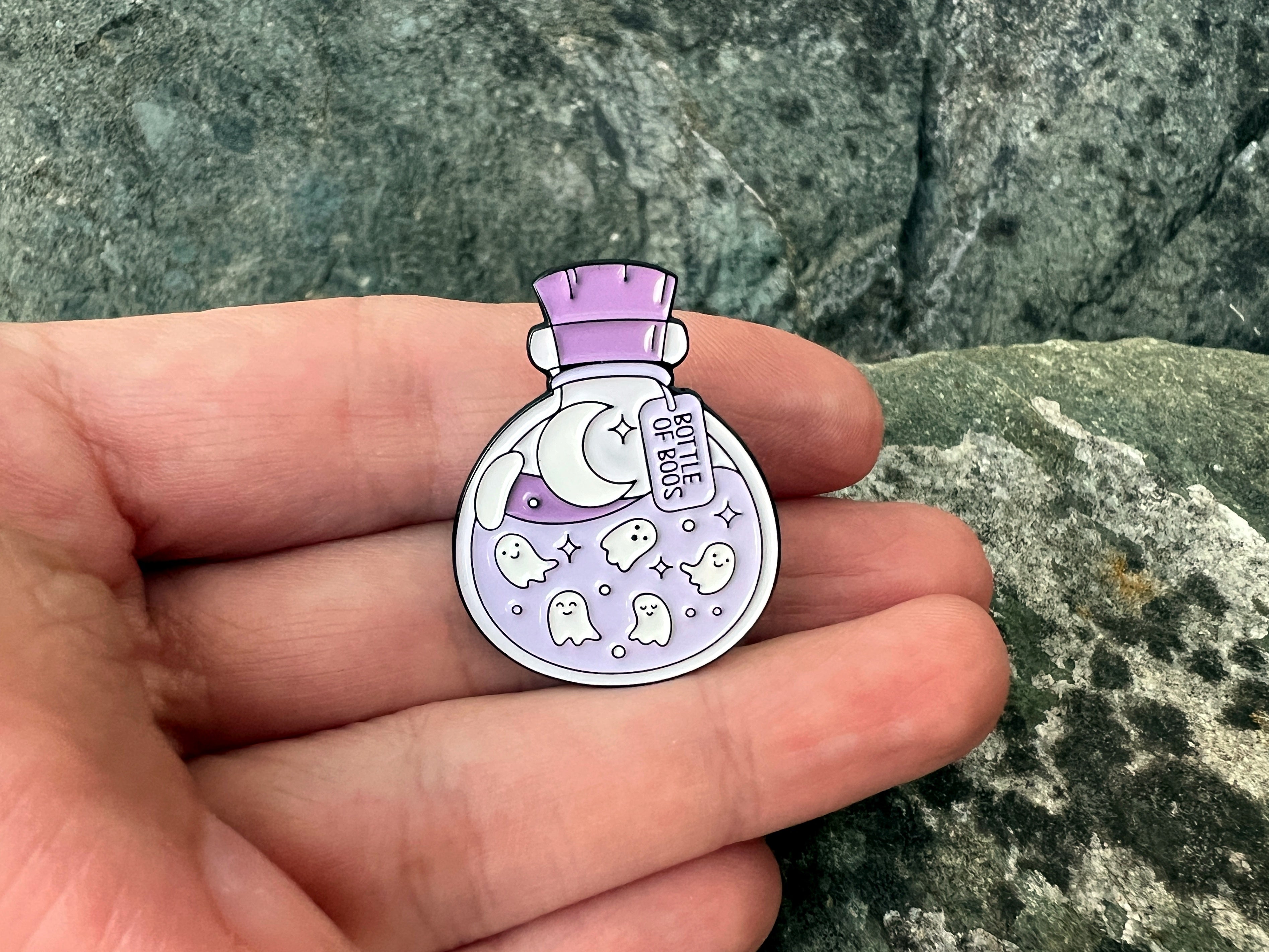 Bottle of Boos Ghost Potion DnD Enamel Pin