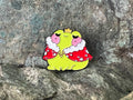 Mushroom Frog King DnD Enamel Pin