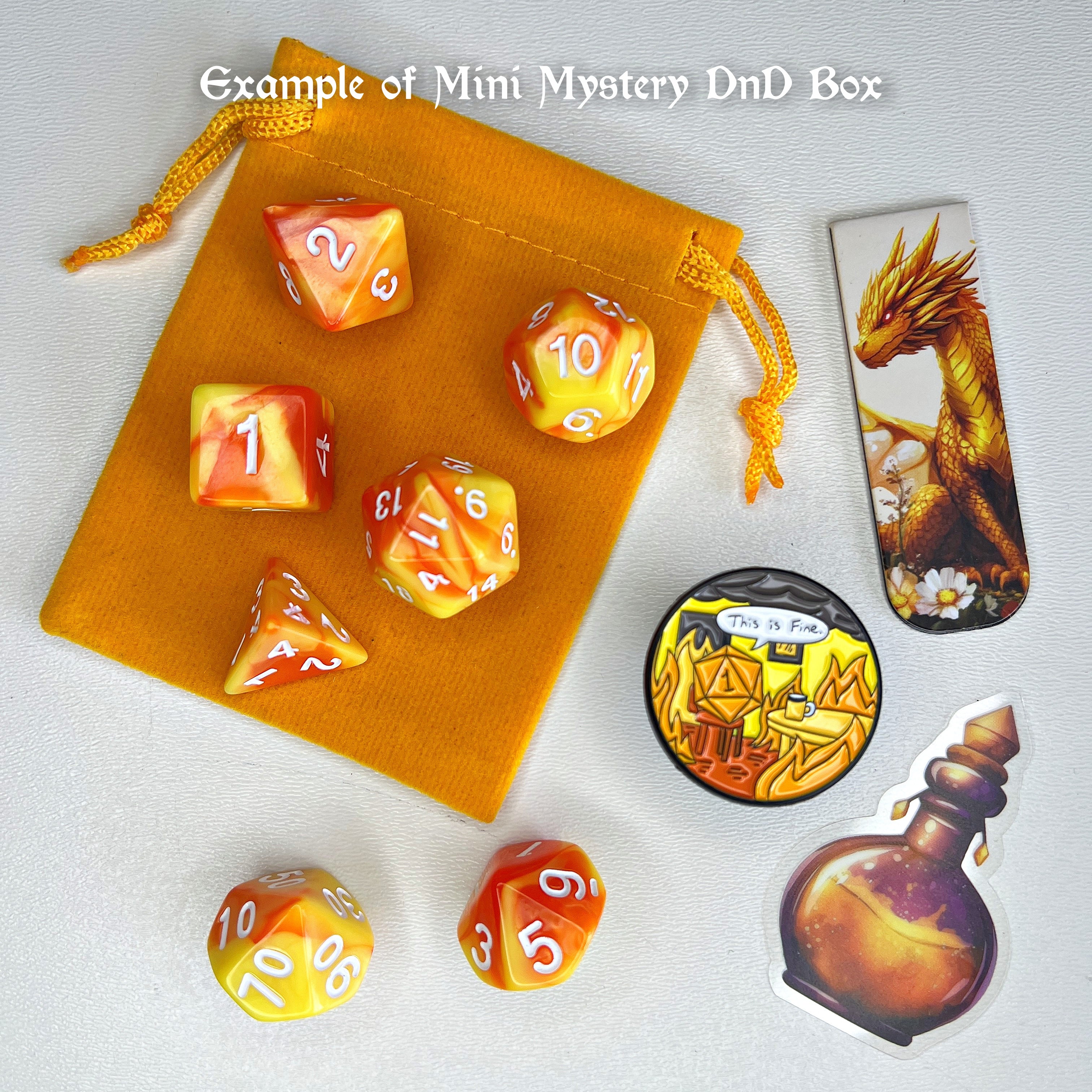 Mini Mystery DnD Bundle Box, 5 Surprise Items Inside with Monthly Subscription