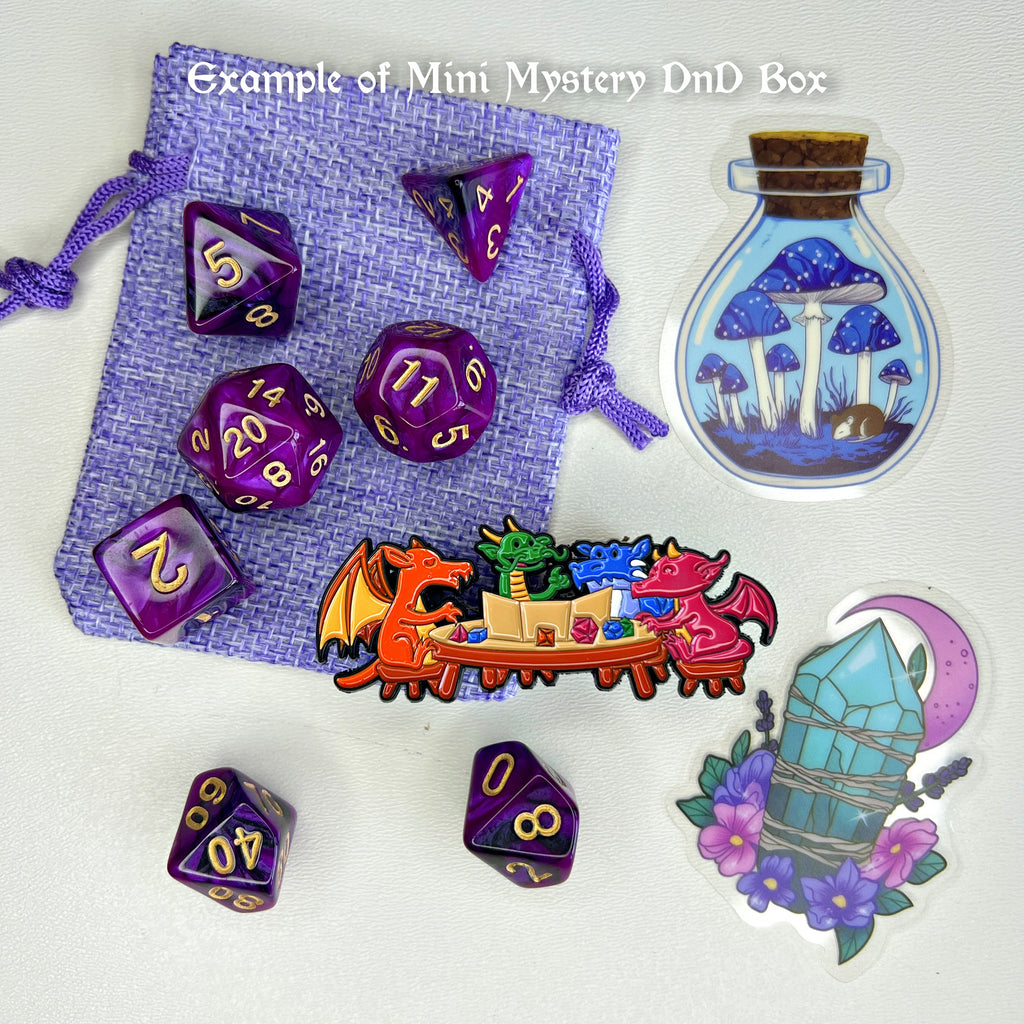 Mini Mystery DnD Bundle Box, 5 Surprise Items Inside with Monthly Subscription