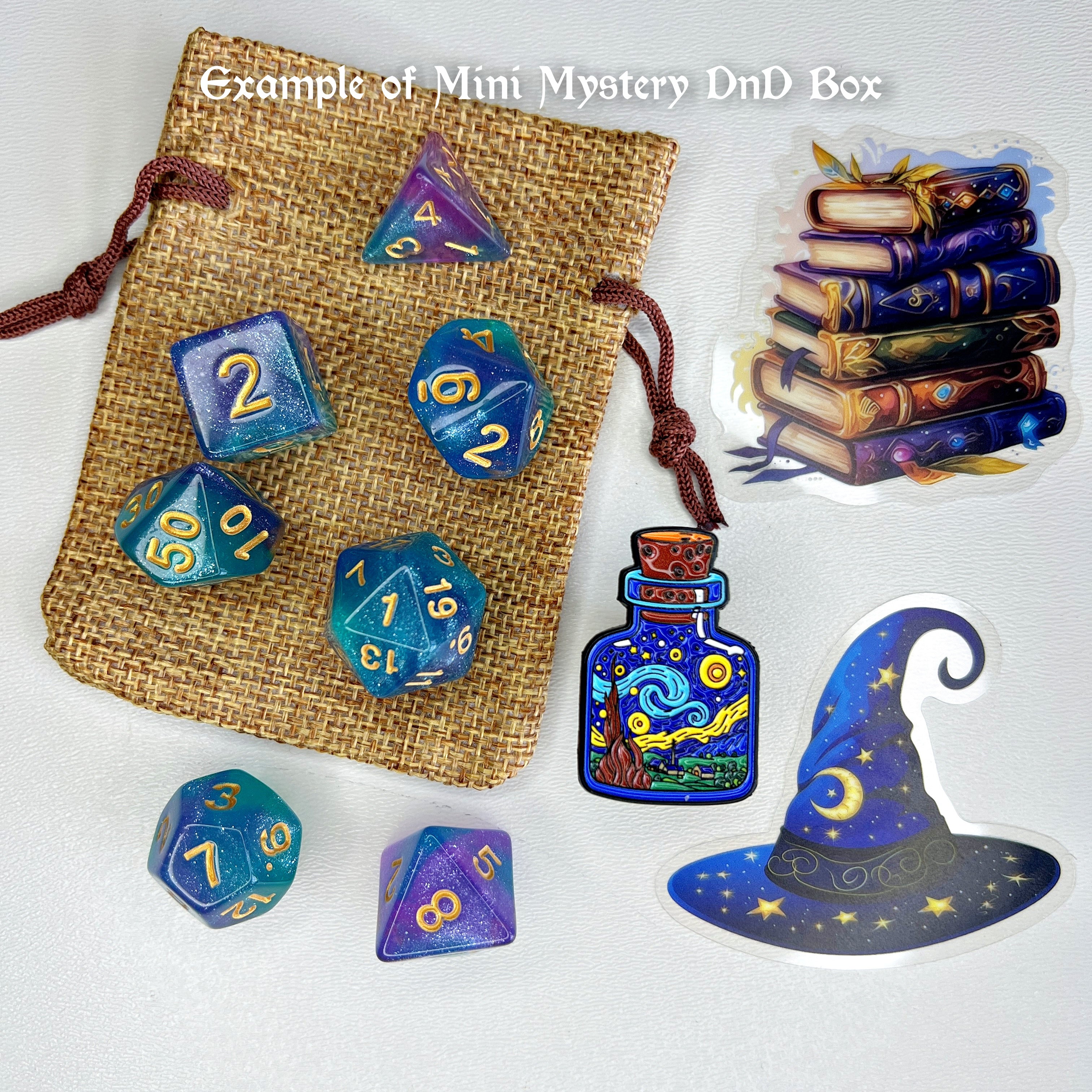 Mini Mystery DnD Bundle Box, 5 Surprise Items Inside with Monthly Subscription