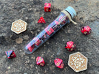 DnD 7 Polyhedral Dice Set in Potion Flask "Wizard School" Collection