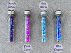 DnD 7 Polyhedral Dice Set in Potion Flask "Dream Ocean" Collection