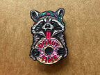 Donut Time Backpack Enamel Pin + Vinyl Sticker