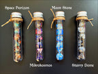 DnD 7 Polyhedral Dice Set in Potion Flask "Space Vision" Collection
