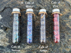 DnD 7 Polyhedral Dice Set in Potion Flask "Tales of Elements" Collection